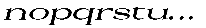 Malvera Semi Bold Expanded Slant Font LOWERCASE