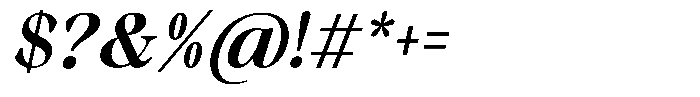 Malvera Semi Bold High Condensed Slant Font OTHER CHARS