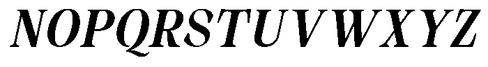 Malvera Semi Bold High Condensed Slant Font UPPERCASE