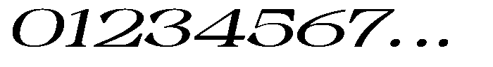 Malvera Semi Bold High Expanded Slant Font OTHER CHARS