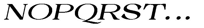 Malvera Semi Bold High Expanded Slant Font UPPERCASE