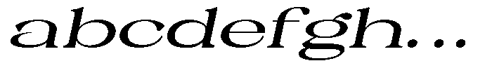 Malvera Semi Bold High Expanded Slant FONT