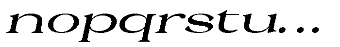 Malvera Semi Bold High Expanded Slant Font LOWERCASE