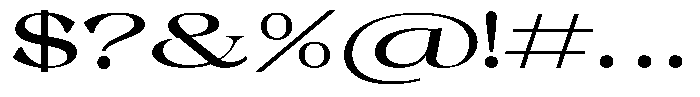 Malvera Semi Bold High Expanded Font OTHER CHARS