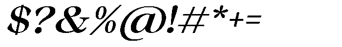 Malvera Semi Bold High Slant Font OTHER CHARS