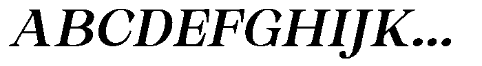 Malvera Semi Bold High Slant Font UPPERCASE