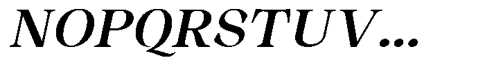 Malvera Semi Bold High Slant Font UPPERCASE