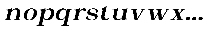 Malvera Semi Bold High Slant Font LOWERCASE