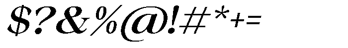 Malvera Semi Bold Slant Font OTHER CHARS