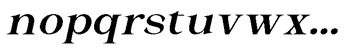 Malvera Semi Bold Slant Font LOWERCASE