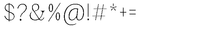 Malvera Thin Condensed Font OTHER CHARS