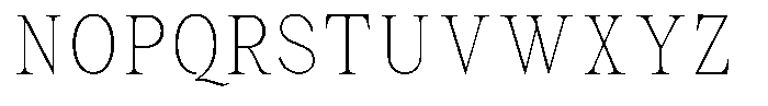 Malvera Thin Condensed Font UPPERCASE