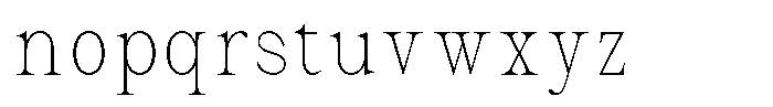 Malvera Thin Condensed Font LOWERCASE