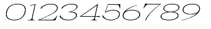 Malvera Thin Expanded Slant Font OTHER CHARS