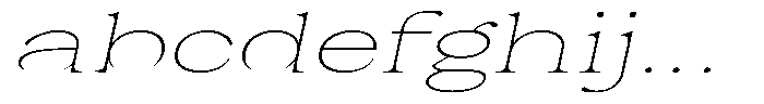 Malvera Thin Expanded Slant FONT