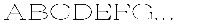 Malvera Thin Expanded Font UPPERCASE