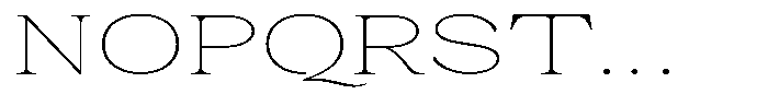 Malvera Thin Expanded Font UPPERCASE
