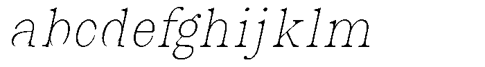 Malvera Thin High Condensed Slant FONT