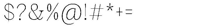 Malvera Thin High Condensed Font OTHER CHARS