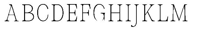 Malvera Thin High Condensed Font UPPERCASE
