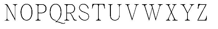 Malvera Thin High Condensed Font UPPERCASE