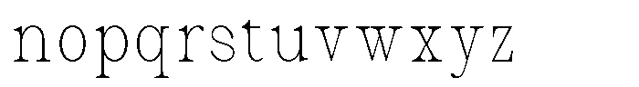 Malvera Thin High Condensed Font LOWERCASE