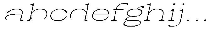 Malvera Thin High Expanded Slant FONT