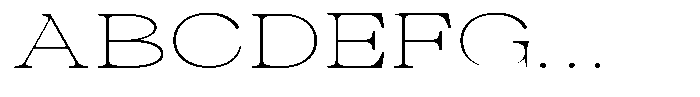 Malvera Thin High Expanded Font UPPERCASE