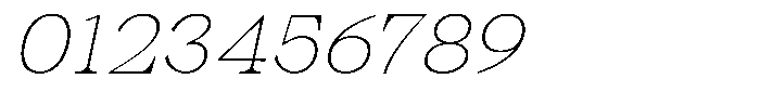 Malvera Thin High Slant Font OTHER CHARS