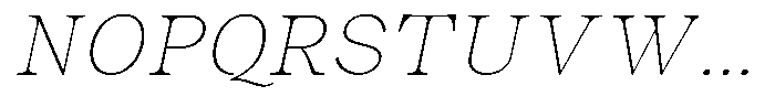 Malvera Thin High Slant Font UPPERCASE