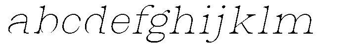 Malvera Thin High Slant FONT
