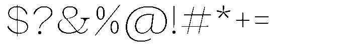 Malvera Thin High Font OTHER CHARS