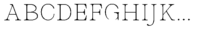 Malvera Thin High Font UPPERCASE