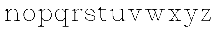 Malvera Thin High Font LOWERCASE