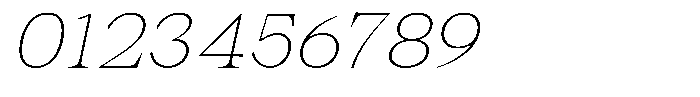 Malvera Thin Slant Font OTHER CHARS