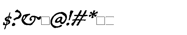 Malvolio Antique Italic Font OTHER CHARS