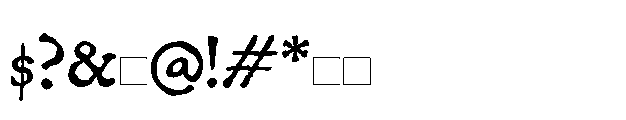 Malvolio Antique Regular Font OTHER CHARS