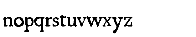 Malvolio Antique Regular Font LOWERCASE