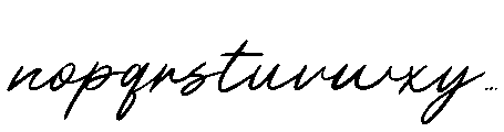 Managiri Font LOWERCASE