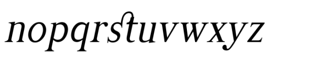 Manas Italic Condensed Font LOWERCASE