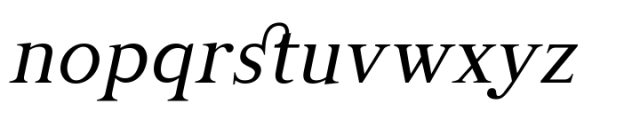Manas Italic Font LOWERCASE