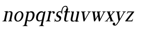 Manas Medium Italic Condensed Font LOWERCASE