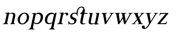 Manas Pro Medium Italic Font LOWERCASE