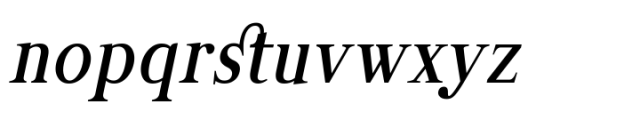 Manas Semi Bold Italic Condensed Font LOWERCASE