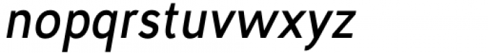 Manche Condensed Oblique Font LOWERCASE