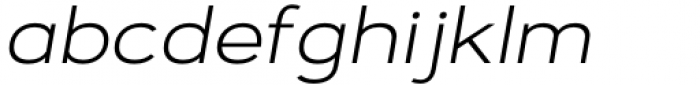 Manche Extra Light Expanded Oblique Font LOWERCASE