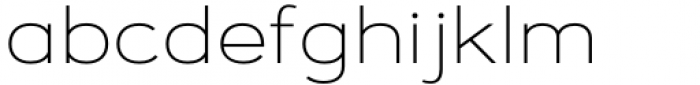 Manche Thin Expanded Font LOWERCASE