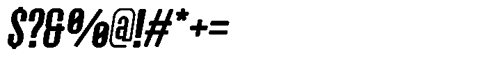 Manchinos Oblique Font OTHER CHARS