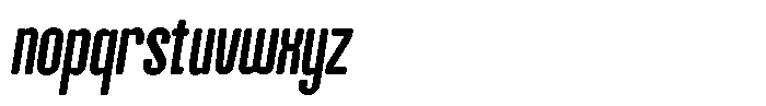 Manchinos Oblique Font LOWERCASE