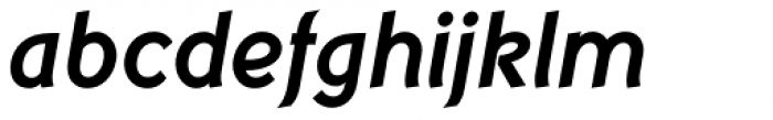 Mancunium Bold Italic Font LOWERCASE